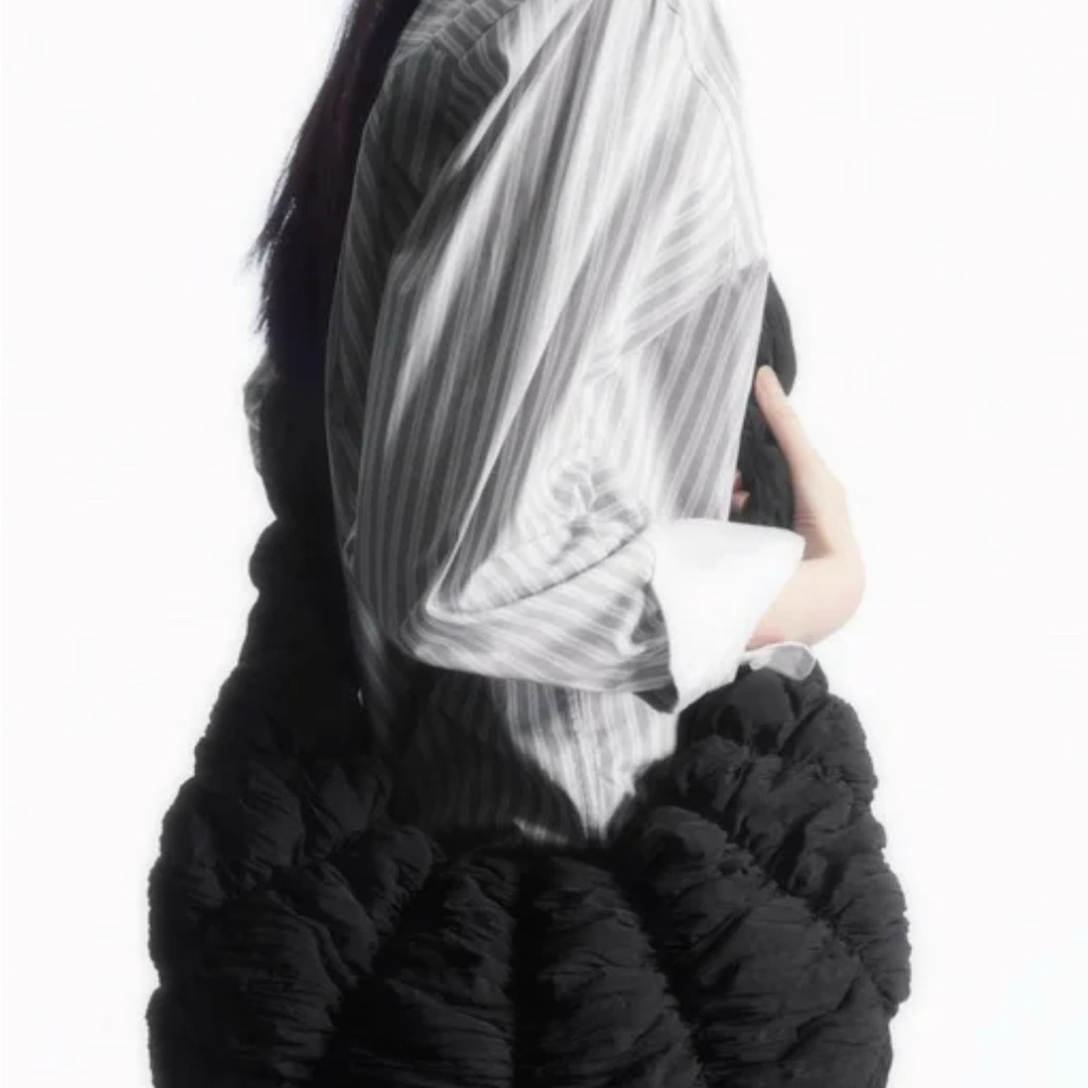 COS Black Quilted Bag